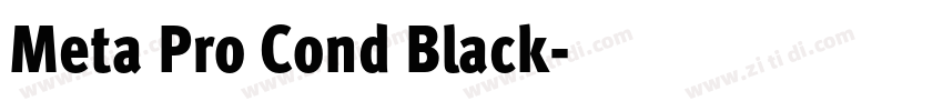 Meta Pro Cond Black字体转换